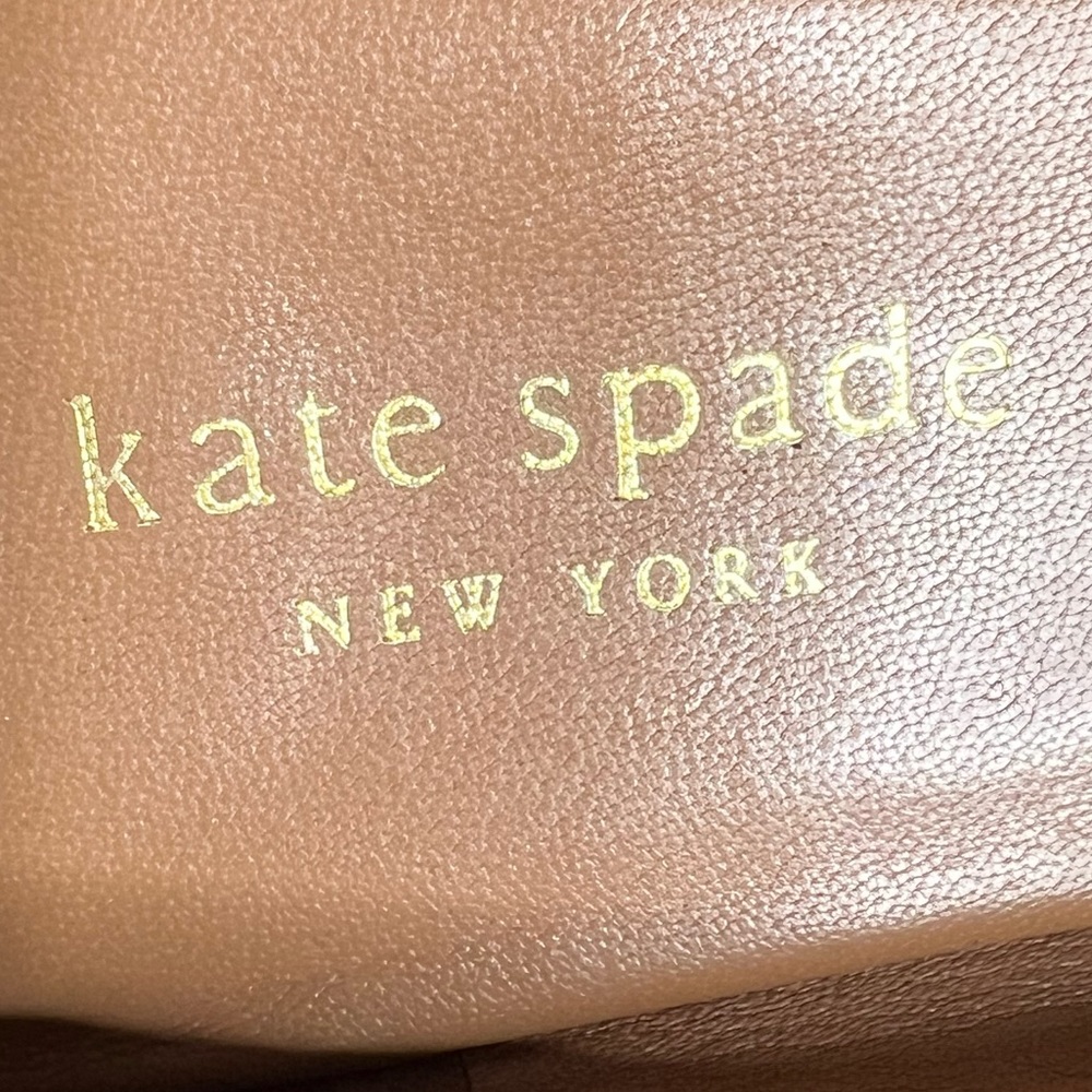 Kate Spade ♠️ Catroux Women’s Black Leather Slip On Loafers Flats Shoes Size 8B - Picture 2 of 11